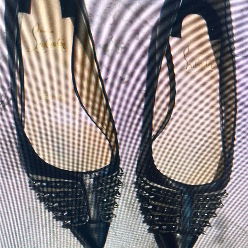 Black Spiked Women's Shoes